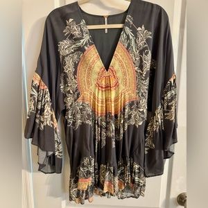 Free People Bohemian Sunset Top Size XS